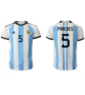 Argentina Leandro Paredes #5 Hjemmedrakt VM 2022 Kortermet